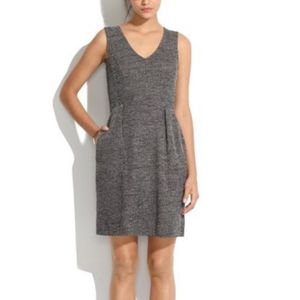 Madewell Grey Wool Twill Dress